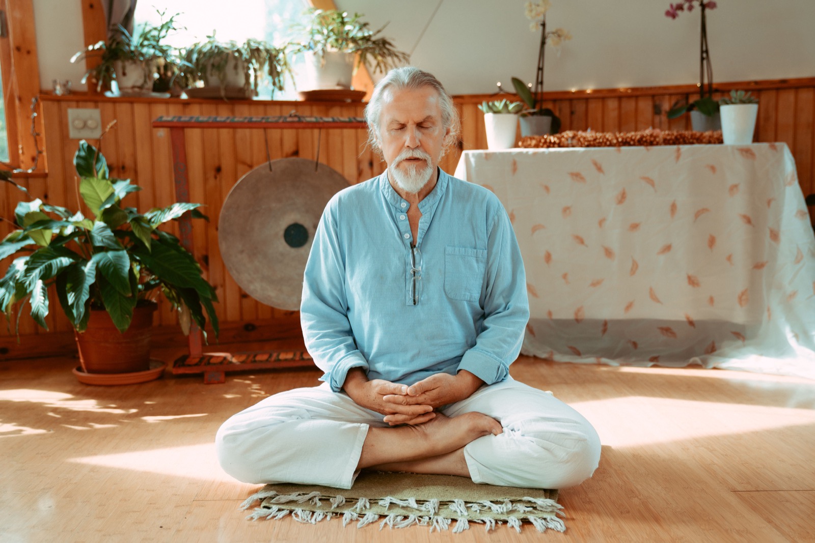 Ramesh meditating
