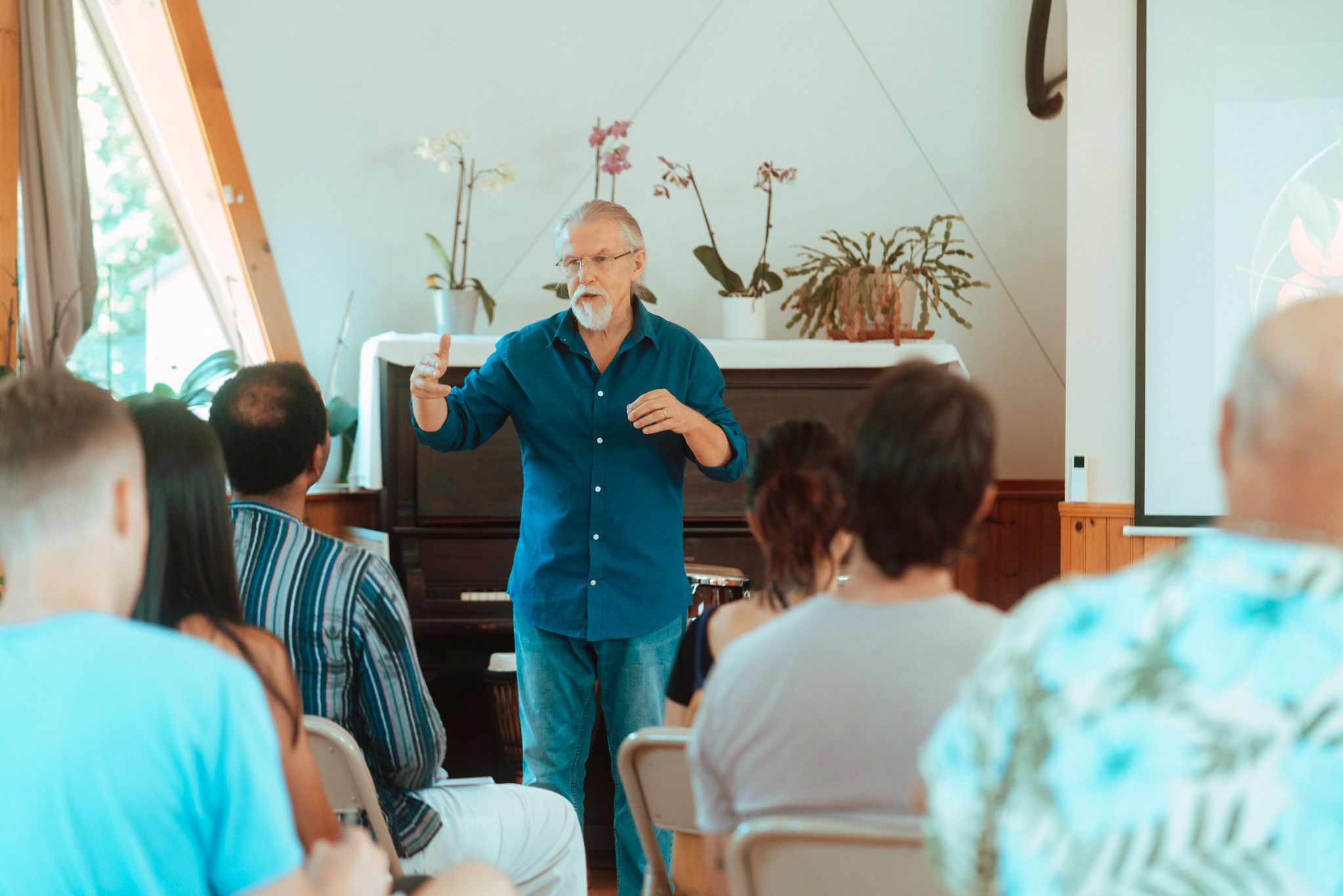 Ramesh teaching a workshop